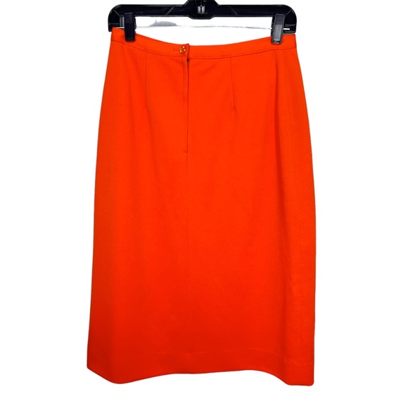 VTG 70's/80's Givenchy Sport Orange Skirt Vintage Size 12 - Picture 7 of 13